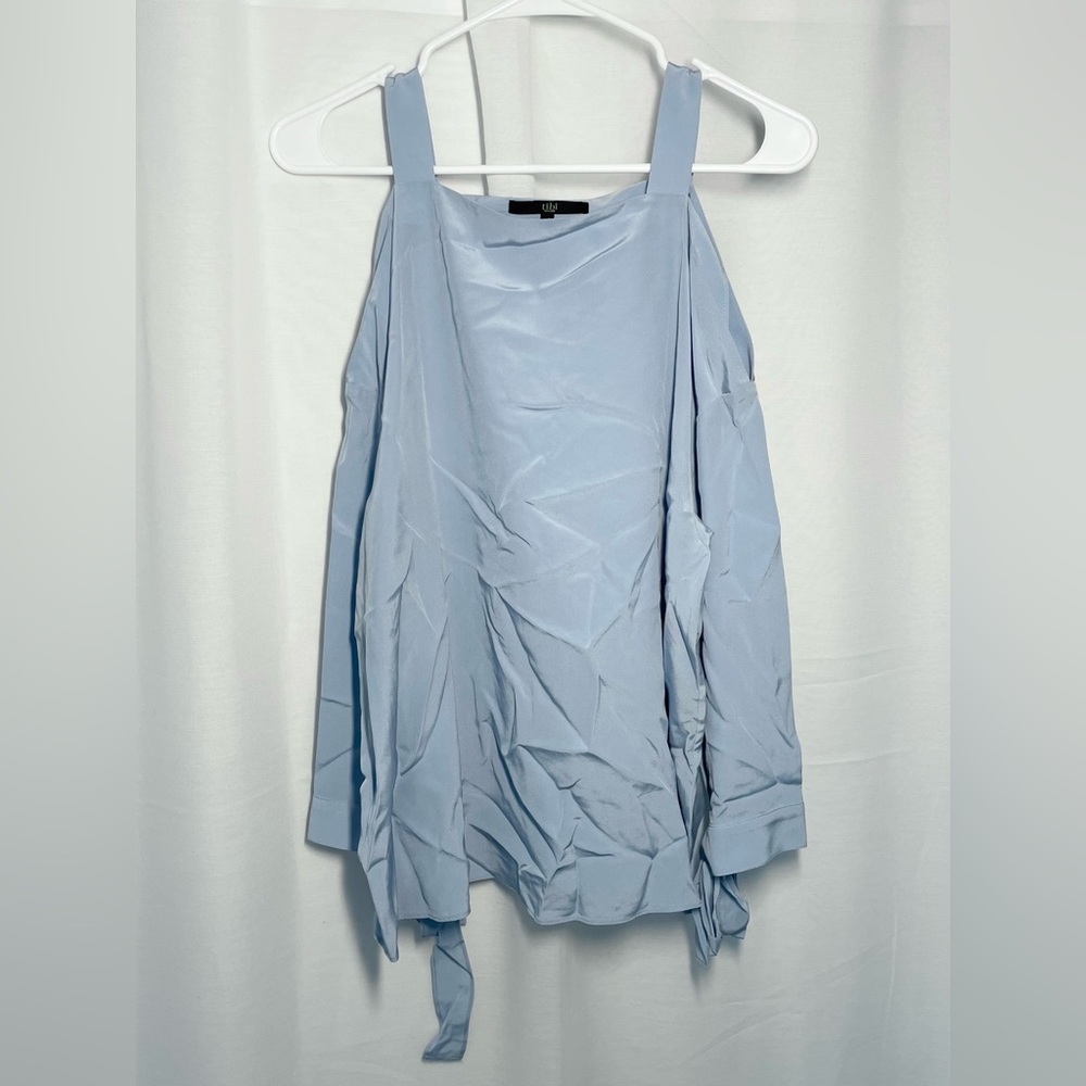 Tibi open shoulder top